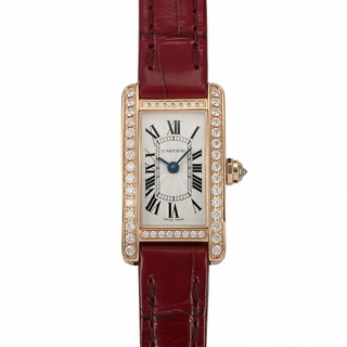 カルティエ Cartier タンク アメリカン ミニ WB710014 ホワイト文字盤 未使用 腕時計 レディース(その他)