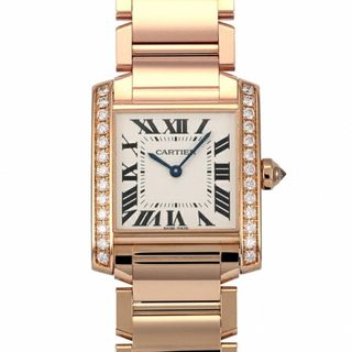 カルティエ Cartier タンク フランセーズ WJTA0023 ホワイト文字盤 未使用 腕時計 レディース(腕時計)