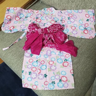 コンビミニ(Combi mini)のcombi mini　浴衣 ピンク　女の子　90(甚平/浴衣)