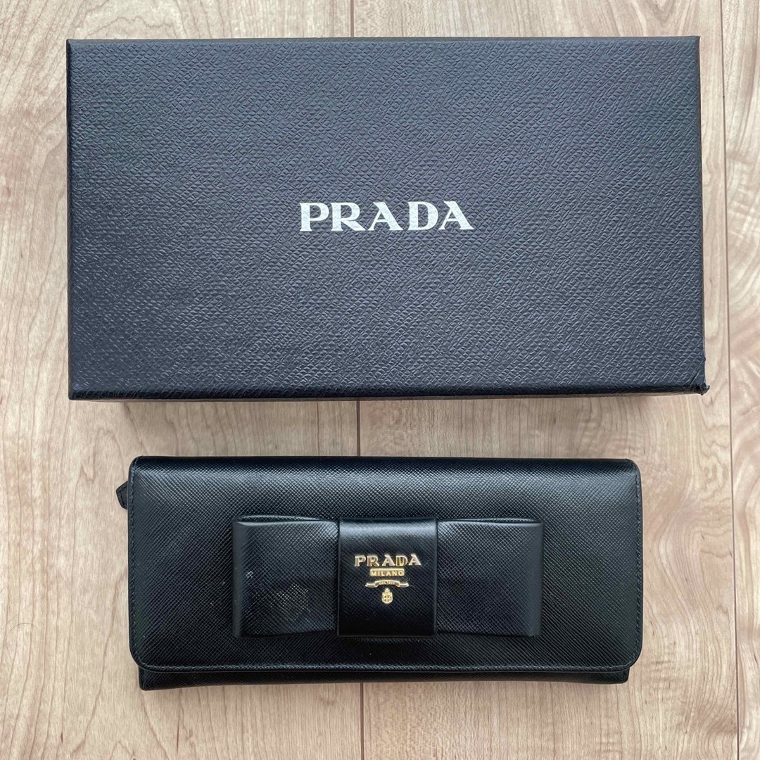 PRADA - PRADA プラダ フィオッコ サフィアーノ 長財布の通販 by 