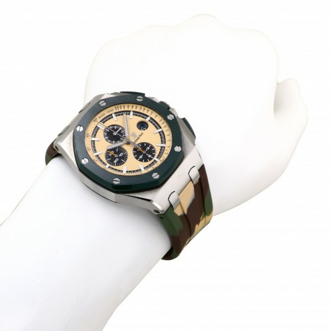 オーデマ・ピゲ AUDEMARS PIGUET ロイヤルオーク オフショア クロノグラフ 26400SO.OO.A054CA.01 ベージュ/ブラウン文字盤 未使用 腕時計 メンズ メンズの時計(腕時計(アナログ))の商品写真