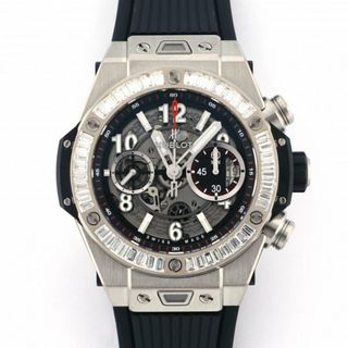 ウブロ HUBLOT ビッグバン ウニコ チタニウム バケットダイヤ 411.NX.1170.RX.1904 グレー文字盤 未使用 腕時計 メンズ(腕時計(アナログ))