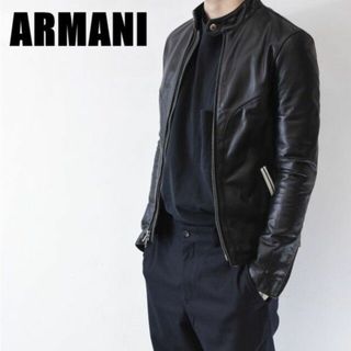 アルマーニエクスチェンジ(ARMANI EXCHANGE)のMN BJ0019 タグ付き 美品 AX ARMANI アルマーニエスクチェンジ(ライダースジャケット)