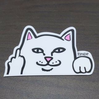 リップンディップ(RIPNDIP)の(縦7.2cm横11cm)RIPNDEP リップンディップ ステッカー(スケートボード)