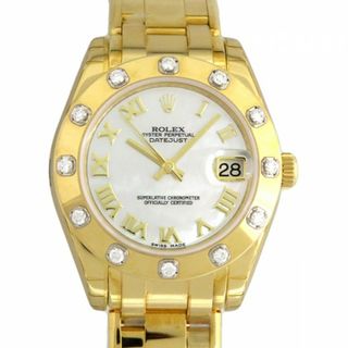 ロレックス ROLEX デイトジャスト パールマスター34 81318NR ホワイトローマ文字盤 新古品 腕時計 レディース(その他)