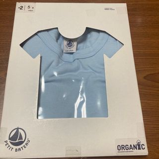 プチバトー(PETIT BATEAU)のお試しプチバトー5a 110☺︎シンプルなブルーのTシャツ　1枚　肌着(Tシャツ/カットソー)