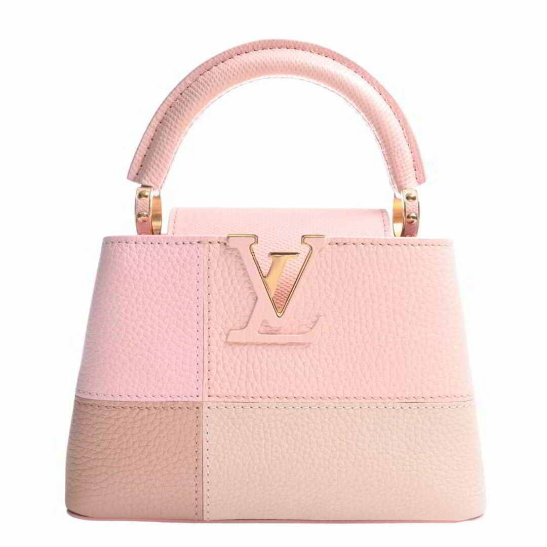 LOUIS VUITTON ルイヴィトン レザー パルナセア カプシーヌMINI 2WAY ハンドバッグ M59268 ピンク by