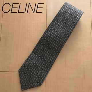 セリーヌ(celine)のCELINE ネクタイ　黒　ブランド(ネクタイ)