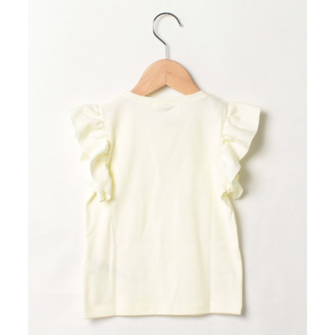 PETIT BATEAU(プチバトー)の新品　プチバトー　フリル半袖カットソー キッズ/ベビー/マタニティのキッズ服女の子用(90cm~)(Tシャツ/カットソー)の商品写真