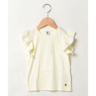 プチバトー(PETIT BATEAU)の新品　プチバトー　フリル半袖カットソー(Tシャツ/カットソー)