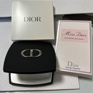 クリスチャンディオール(Christian Dior)のDIOR ダブルコンパクトミラー(ミニ香水付き)(ショッパー付き(ミラー)