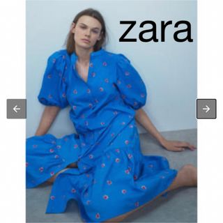 ザラ(ZARA)のZARA 完売　花柄ワンピース　xs (ロングワンピース/マキシワンピース)