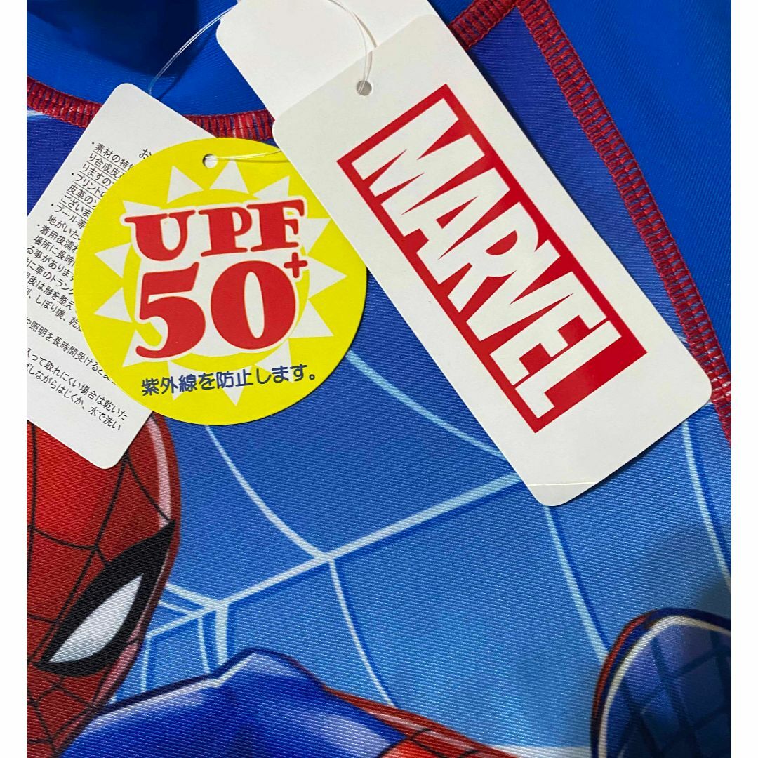 MARVEL(マーベル)の新品 100cm ★ スパイダーマン 水着 ラッシュガード セット マーベル キッズ/ベビー/マタニティのキッズ服男の子用(90cm~)(水着)の商品写真