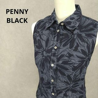 ペニーブラック(PENNY BLACK)の【古着】PENNY BLACK ペニー・ブラック 花柄ノースリーブ　シャツ(シャツ/ブラウス(半袖/袖なし))