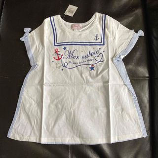 マザウェイズ(motherways)のマザウェイズ　新品　半袖AラインTシャツ　130(Tシャツ/カットソー)