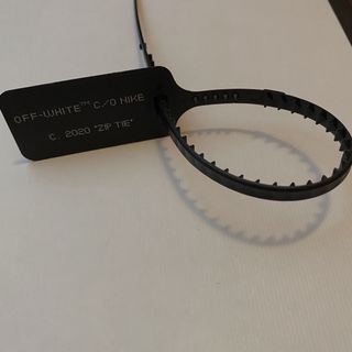 OFF-WHITE NIKE "ZIP TIE" カスタムスニーカー用 黒タグ(スニーカー)