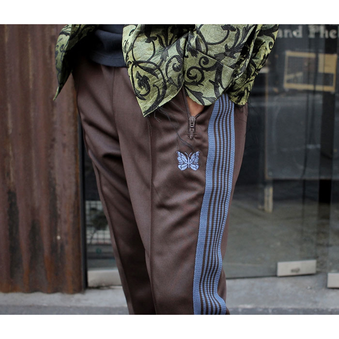 20AW Needles ストレート トラックパンツ M ブラウン タグ付 - www