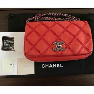 シャネル(CHANEL)の桜様専用　CHANEL シャネル　ショルダーバッグ　ウルトラステッチ　レッド(ショルダーバッグ)