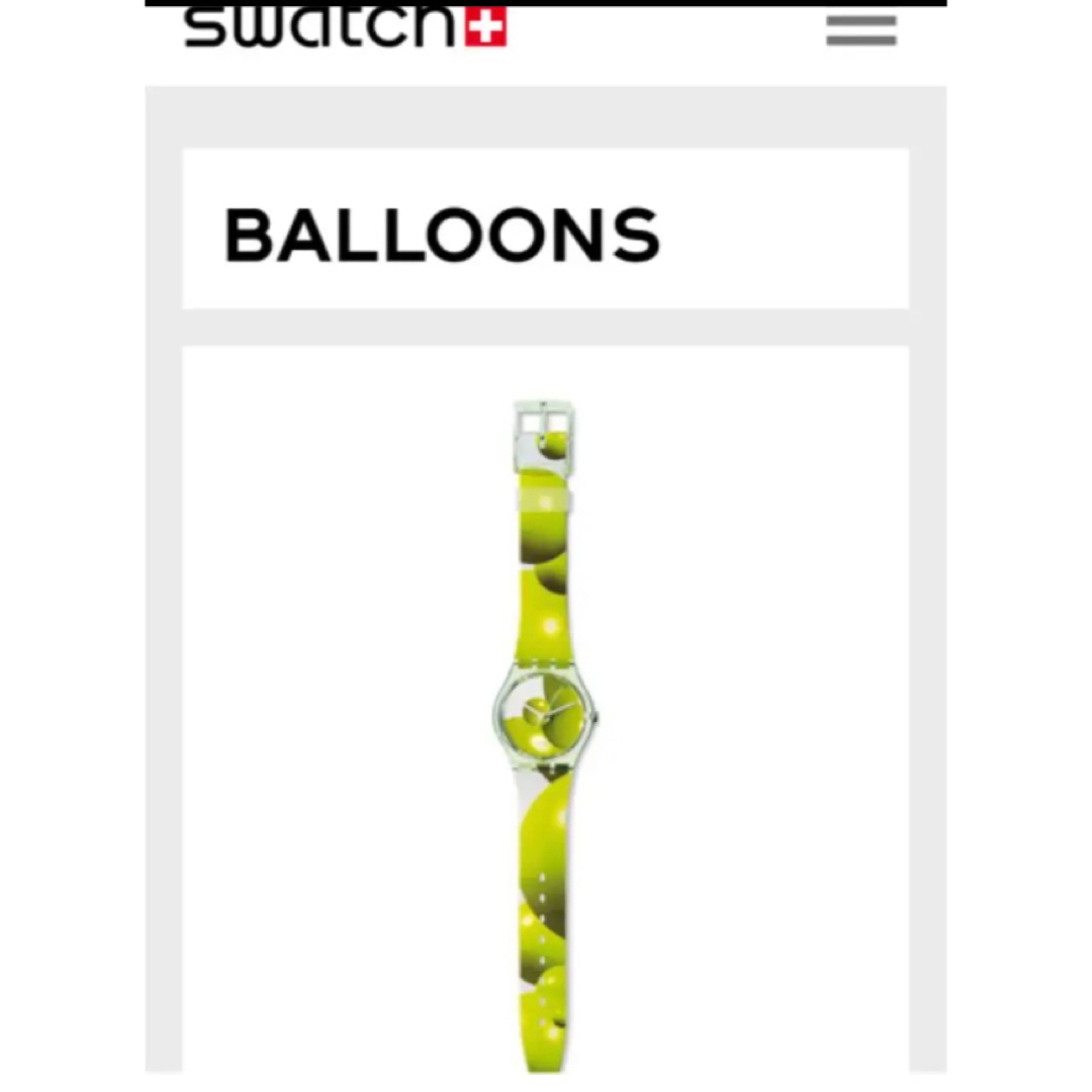 swatch(スウォッチ)のスウォッチ BALLOONS バルーン GG142 グリーン 黄緑 レディースのファッション小物(腕時計)の商品写真