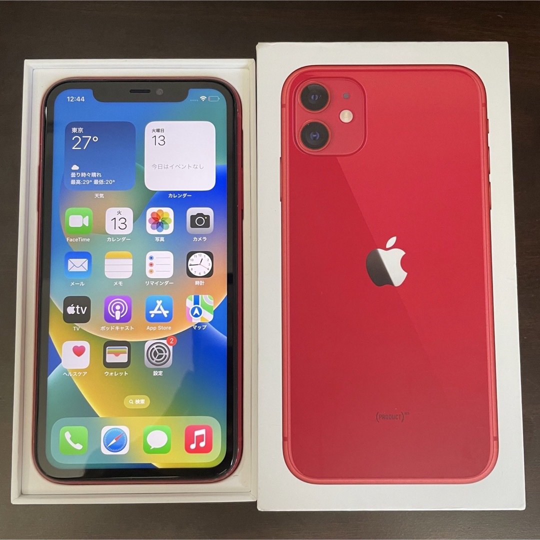 Apple iPhone11 64GB レッド SIMフリー