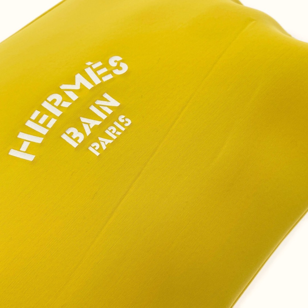 HERMES エルメス ネオバン ポーチGM イエロー クラッチバッグ セカンド