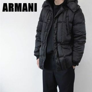 【超美品】ARMANI COLLEZIONI ウールxダウンジャケット