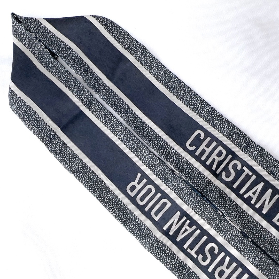 Christian Dior(クリスチャンディオール)のDIORディオール　オブリーク　トロッター　ミッツァ　スカーフ　バンドー　美品 レディースのファッション小物(バンダナ/スカーフ)の商品写真