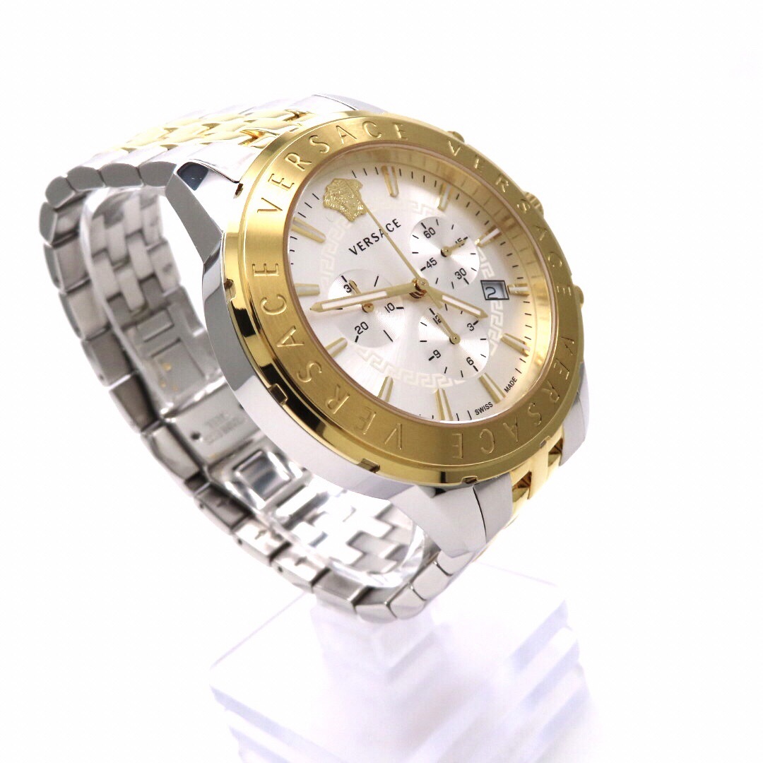 美品』ヴェルサーチ Versace VERSACE クロノグラフ