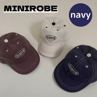 minirobe チャンピオン cap 帽子 キャップ キッズ ベビー 韓国(帽子)