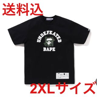 アベイシングエイプ(A BATHING APE)のBAPE x UNDFTD COLLEGE TEE Black XXL(Tシャツ/カットソー(半袖/袖なし))