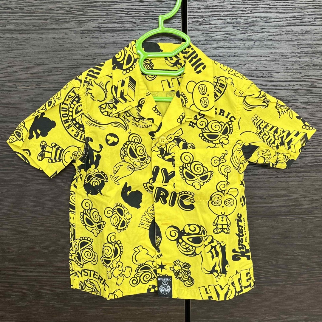 HYSTERIC MINI(ヒステリックミニ)のイエローシャツ キッズ/ベビー/マタニティのキッズ服男の子用(90cm~)(Tシャツ/カットソー)の商品写真