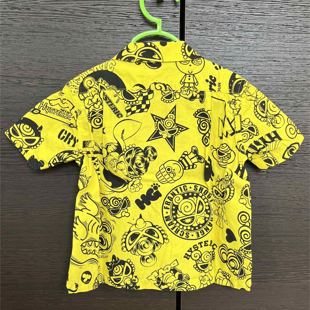 HYSTERIC MINI(ヒステリックミニ)のイエローシャツ キッズ/ベビー/マタニティのキッズ服男の子用(90cm~)(Tシャツ/カットソー)の商品写真