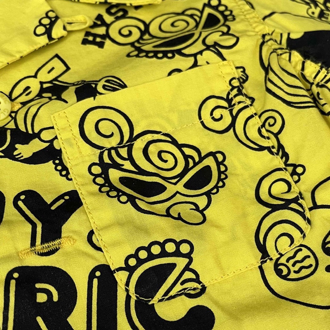 HYSTERIC MINI(ヒステリックミニ)のイエローシャツ キッズ/ベビー/マタニティのキッズ服男の子用(90cm~)(Tシャツ/カットソー)の商品写真
