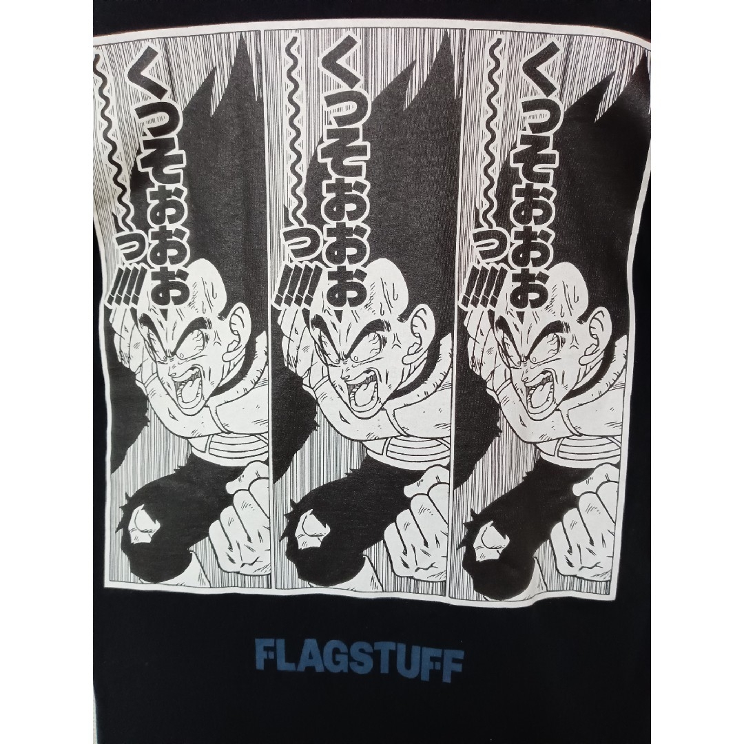 F-LAGSTUF-F(フラグスタフ)のF-LAGSTUF-FフラグスタフTシャツ半袖DRAGONBALLベジータブラッ メンズのトップス(Tシャツ/カットソー(半袖/袖なし))の商品写真