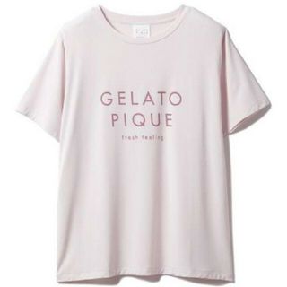 ジェラートピケ(gelato pique)の新品未使用　ジェラート ピケ フルーツロゴ柄Tシャツ　ピンク(Tシャツ(半袖/袖なし))