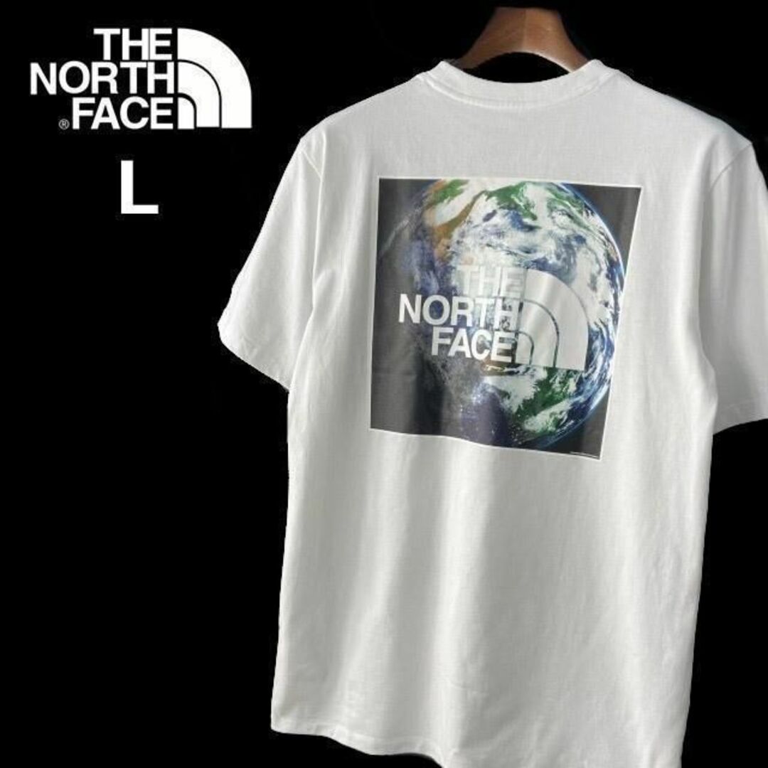 THE NORTH FACE(ザノースフェイス)のノースフェイス 半袖 Tシャツ アース グラフィック(L)白 180902 メンズのトップス(Tシャツ/カットソー(半袖/袖なし))の商品写真