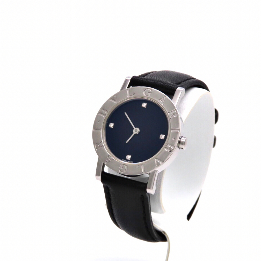 BVLGARI - 【4Pダイヤモンド】BVLGARI 'ブルガリ 時計' ブラック文字盤 ...