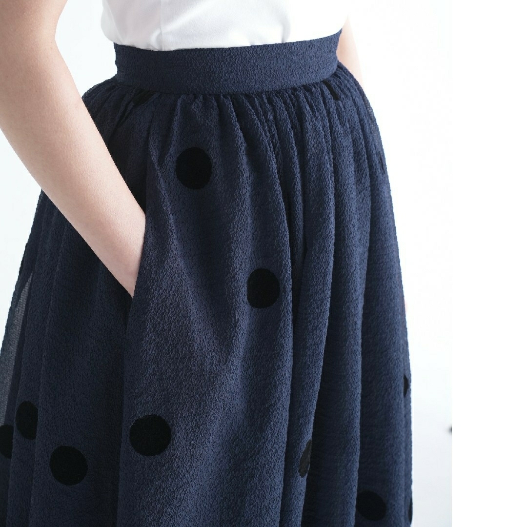 未使用☆ SHE Tokyo シートーキョー Audrey dot navy-