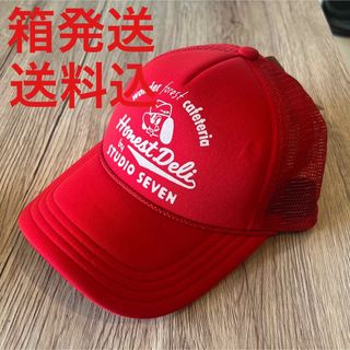 サンダイメジェイソウルブラザーズ(三代目 J Soul Brothers)のgu studio seven mesh cap Red 三代目 ナオト(キャップ)