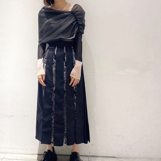 ルシェルブルー(LE CIEL BLEU)の【IRENE】 Embroidery Lace Skirt(ロングスカート)