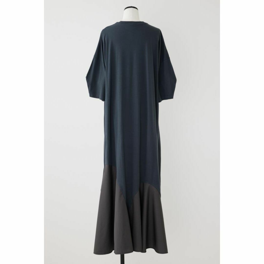 タグ付き nagonstans ソフト天竺 フレアヘム ドレス D/GRY M