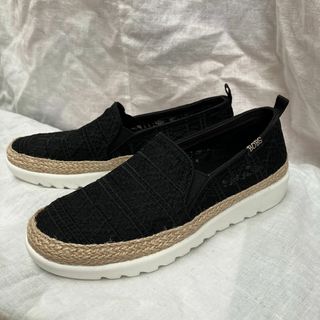 スケッチャーズ(SKECHERS)の新品未使用品　スケッチャーズ　23.0cm スリッポン　スニーカー　黒(スリッポン/モカシン)