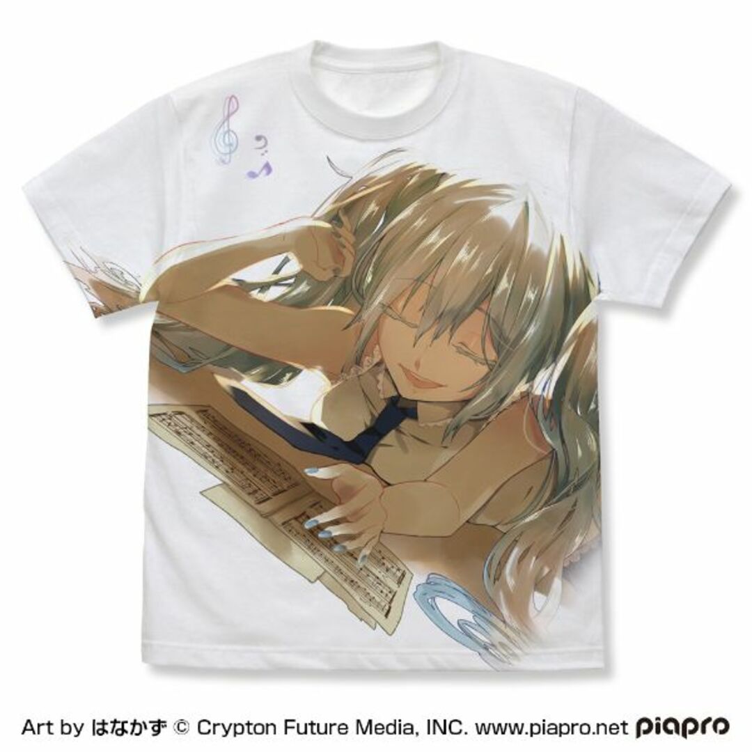 【仮登録】初音ミク フルグラフィックTシャツ はなかず Ver.WHITEL