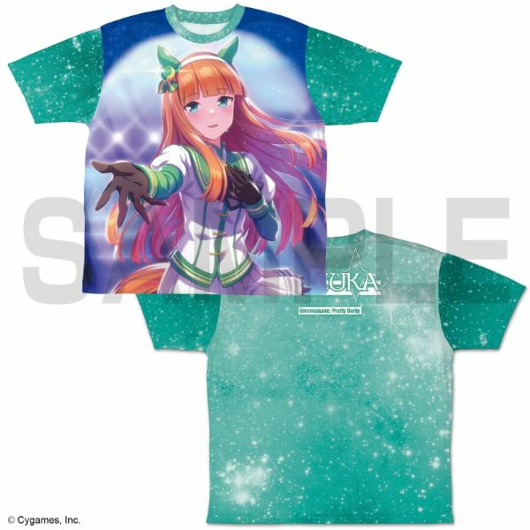 ウマ娘 サイレンススズカ 両面フルグラフィック Tシャツ ブルー Mサイズ