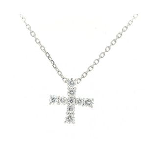 ミキモト(MIKIMOTO)の目立った傷や汚れなし ミキモト ダイヤモンド クロス ネックレス 0.31ct K18WG(18金 ホワイトゴールド)(ネックレス)