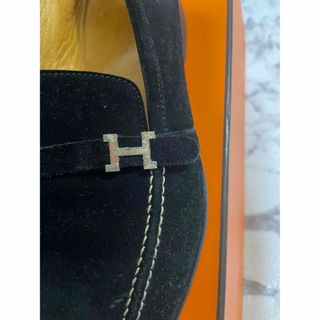 Hermes - エルメス H金具 ローファー 40 25cm モカシン ドレス