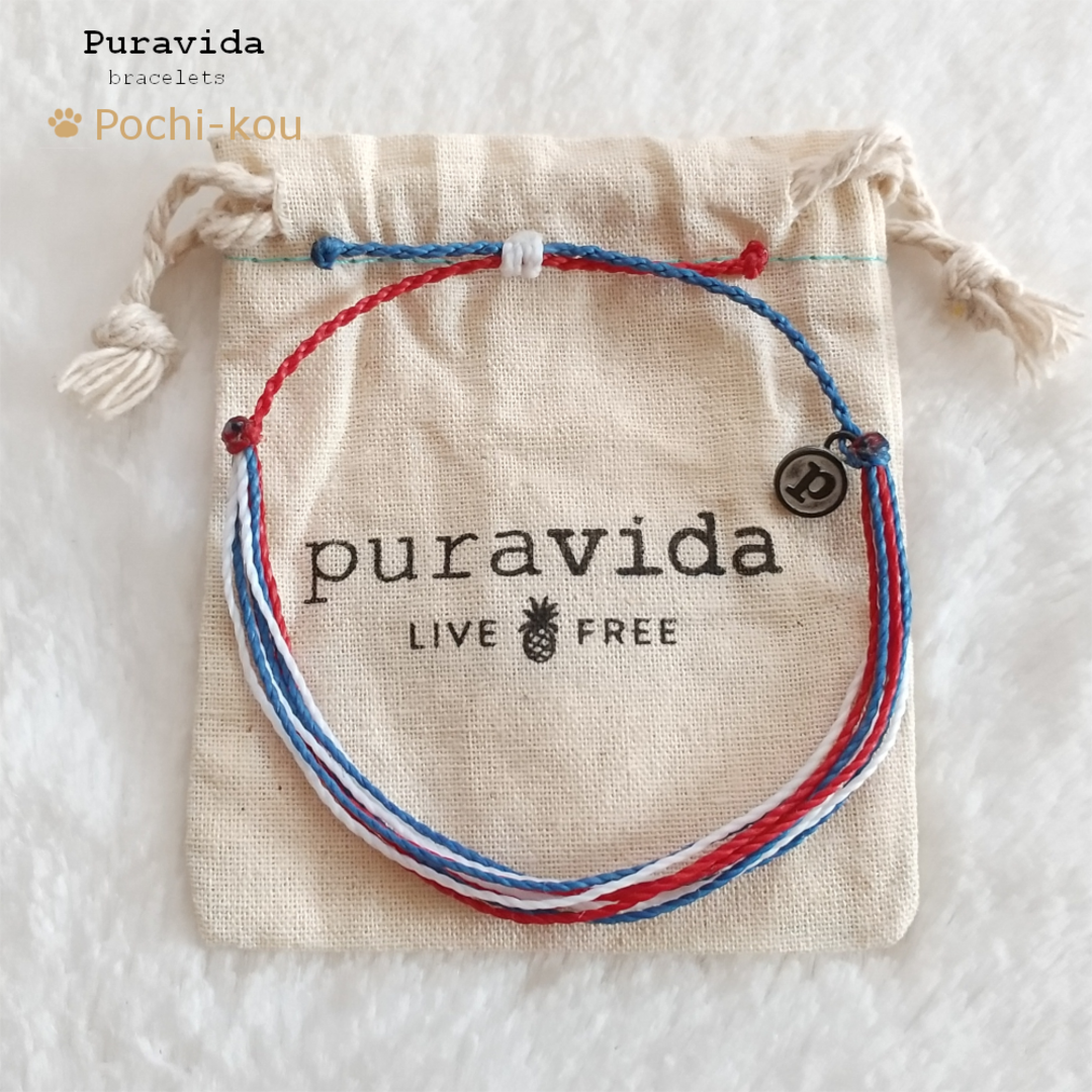 Pura Vida(プラヴィダ)のPura Vida ブレスレット RED WHITE BLUE レディースのアクセサリー(ブレスレット/バングル)の商品写真