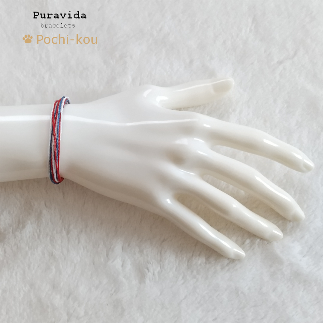 Pura Vida(プラヴィダ)のPura Vida ブレスレット RED WHITE BLUE レディースのアクセサリー(ブレスレット/バングル)の商品写真