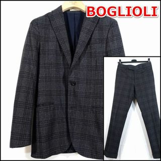 【良品】ボリオリ　チェックスーツ　DOVER　BOGLIOLI