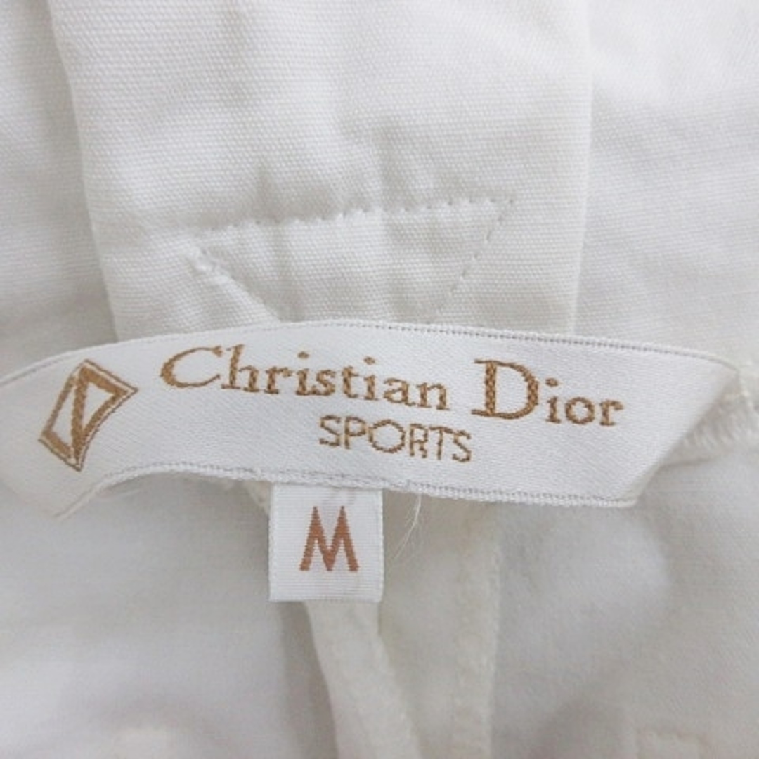 Christian Dior(クリスチャンディオール)のクリスチャンディオール SPORTS ハーフパンツ ロゴ 綿 白 ホワイト M レディースのパンツ(ショートパンツ)の商品写真